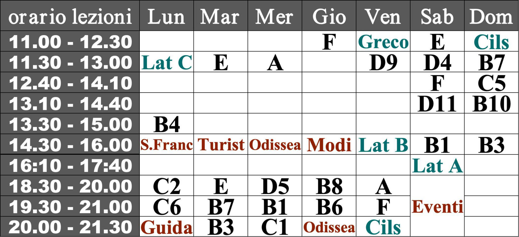 Classi di lingua italiana a Tokyo